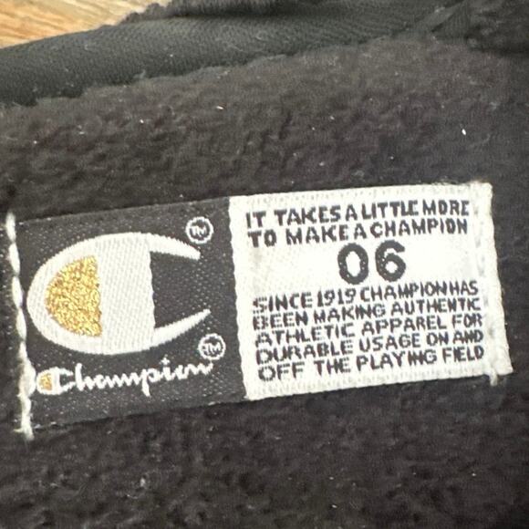 Preschool champion plush slides black sz6T (Scarlet/White/Gold) - Picture 3 of 5